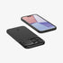 ACS06599 - iPhone 15 Pro Max Case Optik Armor (MagFit) in black showing the back with lens slot open